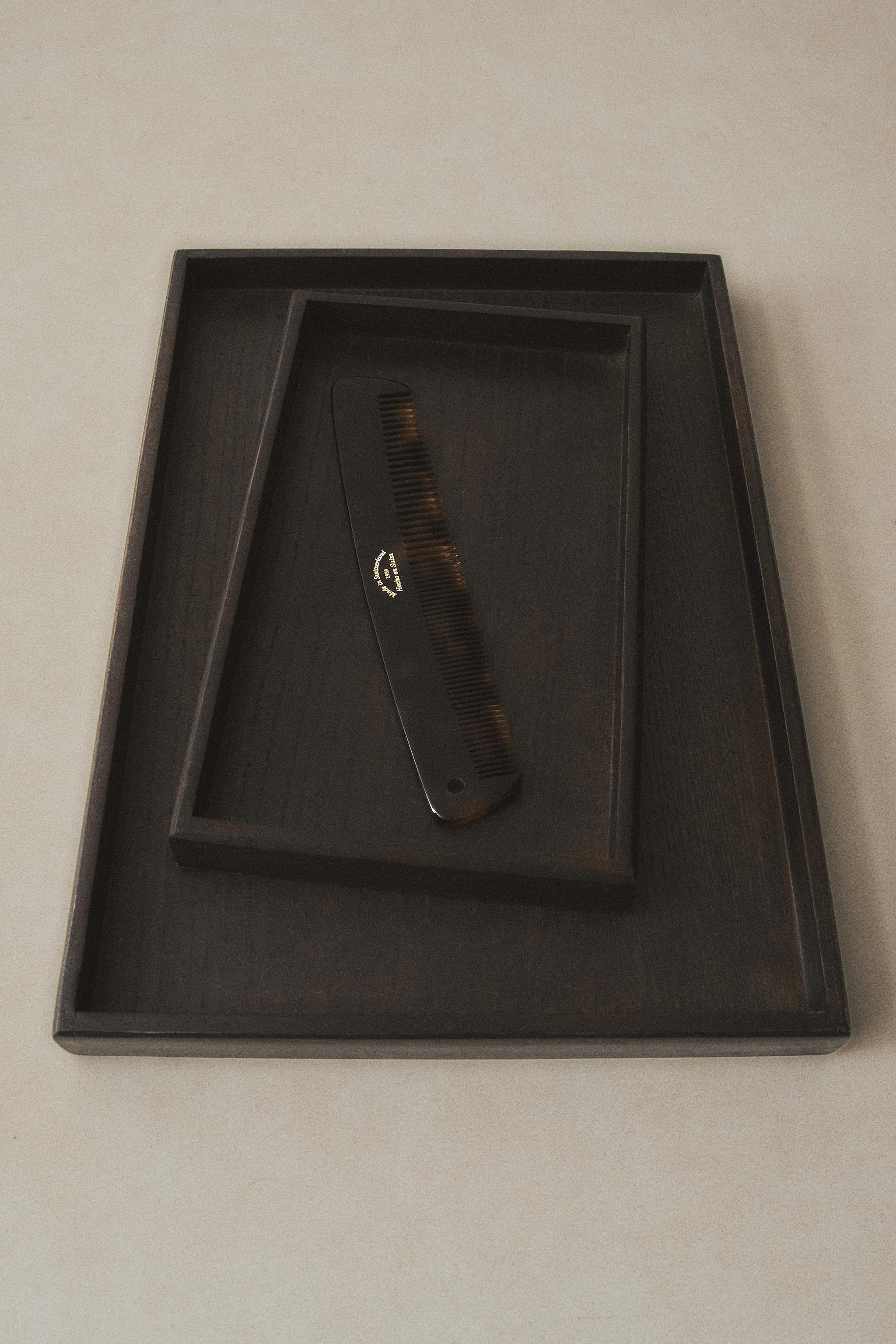 WOODEN BATHROOM TRAY